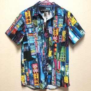 Just Attitude N.W.T. Japanese City Premium Multi-Color Neon Sign Print SZ.Small.